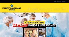 Desktop Screenshot of kidneytransplantkiller.com